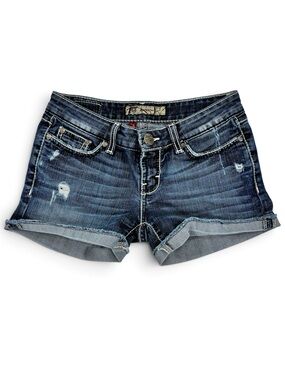 Buckle BKE Madison Fit Denim Cut Off Roll Up Shorts EUC Womens Size 2